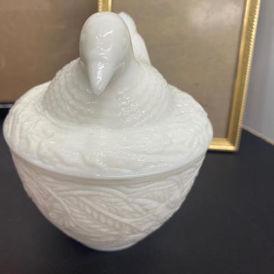 AVON Finch Covered Dish and Other Home Decor