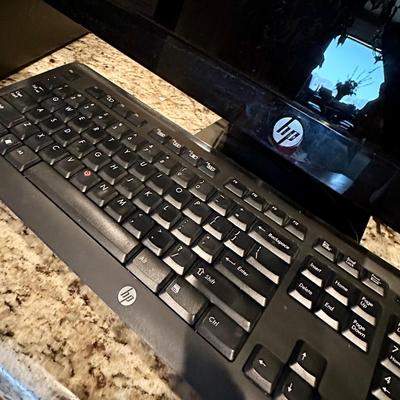 Hewlett Packard Computer, Monitor and Keyboard