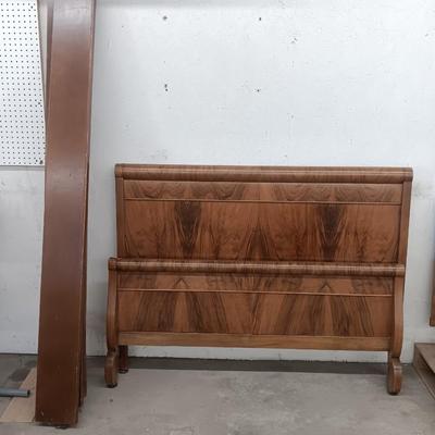 Antique Bed frame - Queen sized bed frame - Headboard Footboard and side rails