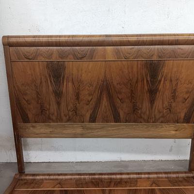 Antique Bed frame - Queen sized bed frame - Headboard Footboard and side rails