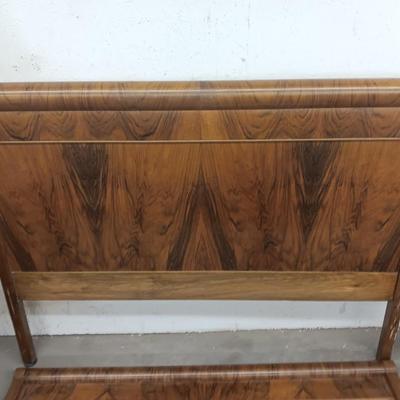 Antique Bed frame - Queen sized bed frame - Headboard Footboard and side rails