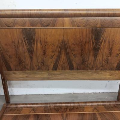 Antique Bed frame - Queen sized bed frame - Headboard Footboard and side rails