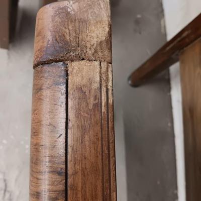 Antique Bed frame - Queen sized bed frame - Headboard Footboard and side rails