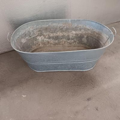 Antique Copper Coal / Ash Bucket with Galvanized tub