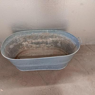 Antique Copper Coal / Ash Bucket with Galvanized tub