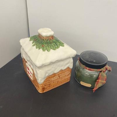 Christmas Cookie Jar, Candle and Cookie Cutters!