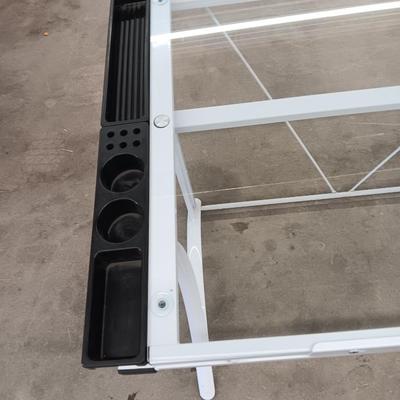Metal framed glass topped Artist's desk - Easel top Desk - lifts and slants!