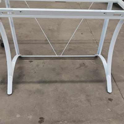 Metal framed glass topped Artist's desk - Easel top Desk - lifts and slants!