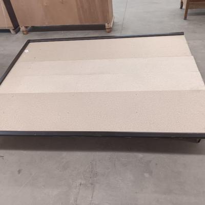 Platform bed with Stockwell Therapedic International mattress - Full Size