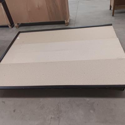 Platform bed with Stockwell Therapedic International mattress - Full Size