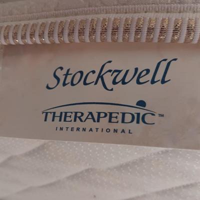 Platform bed with Stockwell Therapedic International mattress - Full Size