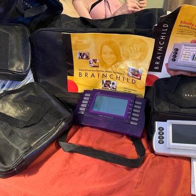 Lot of (30) Brainchild STUDY BUDDY (3) BRAINCHILD PLS1000 user Manuel’s tote bags adapters included