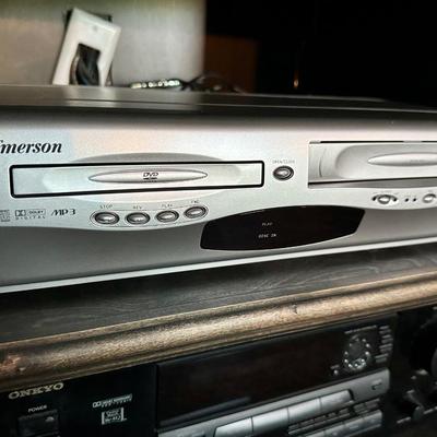 Onkyo Receiver and Emerson VHS