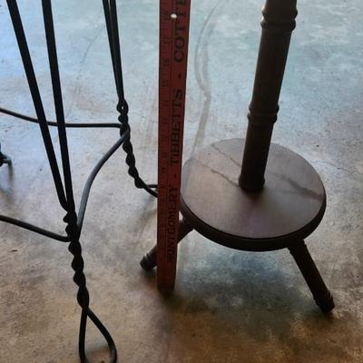 Two Antique Beautiful Stools, Ice Cream Parlor and Goodwood Solid Wood