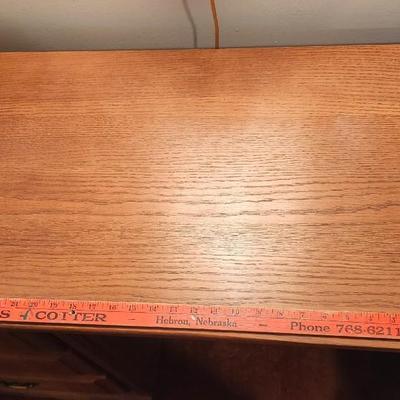 Solid wood desk