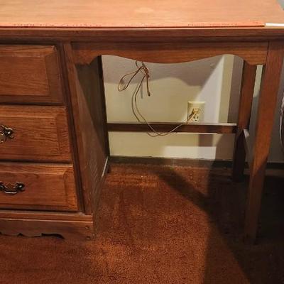 Solid wood desk