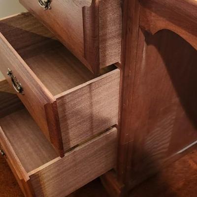 Solid wood desk