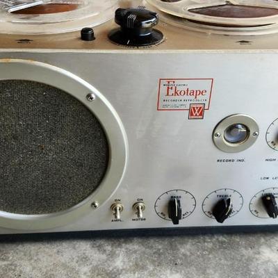 Vintage Webster Electric Ekotape Reel to Reel Recorder/Reproducer