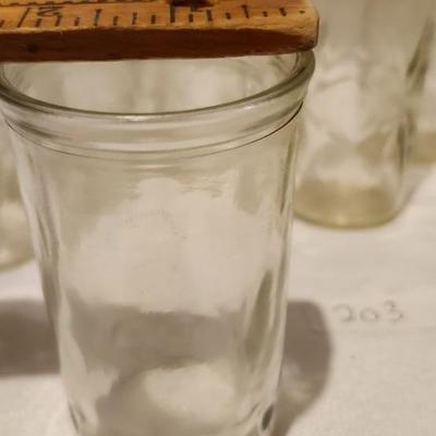 Vintage Jelly Juice Glasses Atomic Starburst