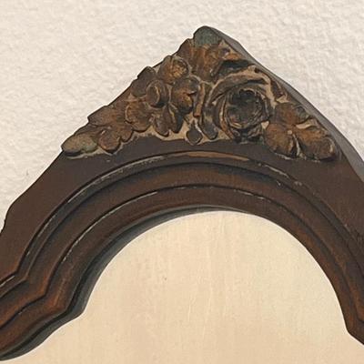 Vtg. Mahogany Vanity Mirror