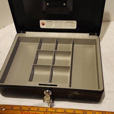 Vintage File Metal File Storage Box 1950’s and cash box