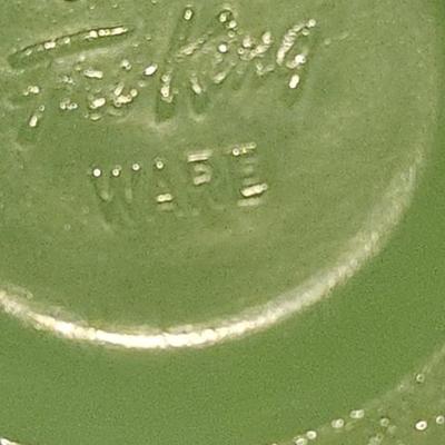 Vintage Fire King Jadeite Extra Heavy Restaurant Mug 1940s and collector plates