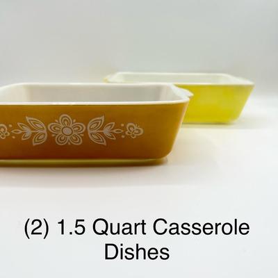 PYREX ~ Lot Of Nine (9) Vtg. Glassware