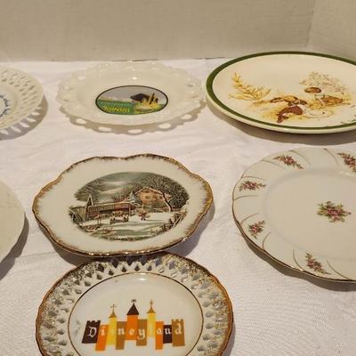 Collector Plates including 1960s Vintage Disneyland Lattice Edged Plate