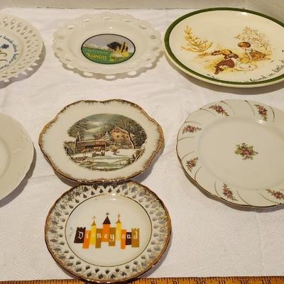 Collector Plates including 1960s Vintage Disneyland Lattice Edged Plate