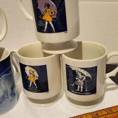 Vintage coffee mug including Disney's Morton Salt, Coco cola