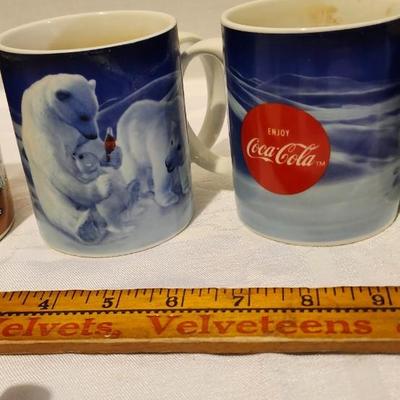 Vintage coffee mug including Disney's Morton Salt, Coco cola