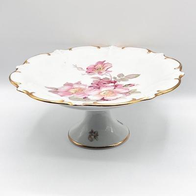 SCHUMANN ARZBERG ~ Wild Rose ~ Pedestal Cake Plate