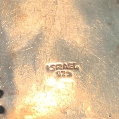 Vintage Middle Eastern Sterling & Turquoise Necklace & Bracelot