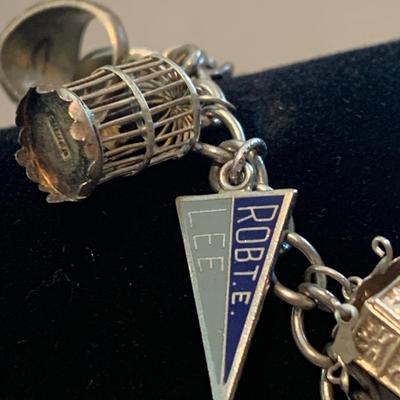 Vintage Sterling Silver Charm Bracelet Packed w/ early charms