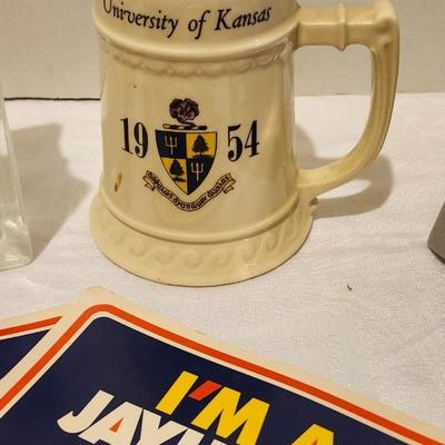 University of Kansas memorabilia lot including 2008 champion hats