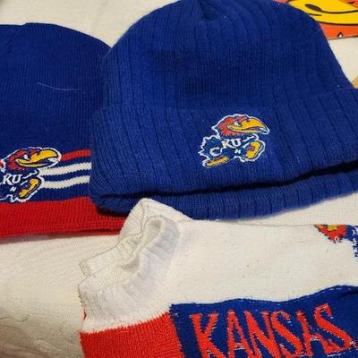 University of Kansas memorabilia lot including 2008 champion hats