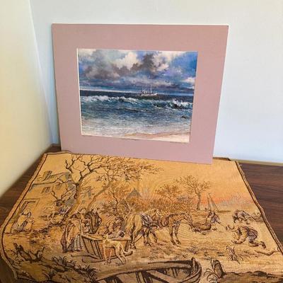 A Painting and a tapestry