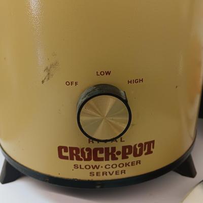 Electric Crock-pot - Marble lazy Susan - stainless steel utensils and more