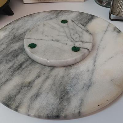 Electric Crock-pot - Marble lazy Susan - stainless steel utensils and more