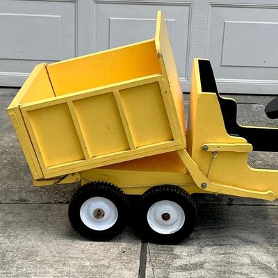 Solid Wood Dump Truck Pedal Car - Custom Built for Toddler