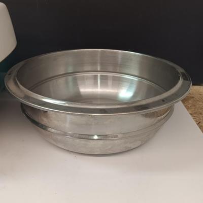 West Bend electric skillet with stainless serving bowl