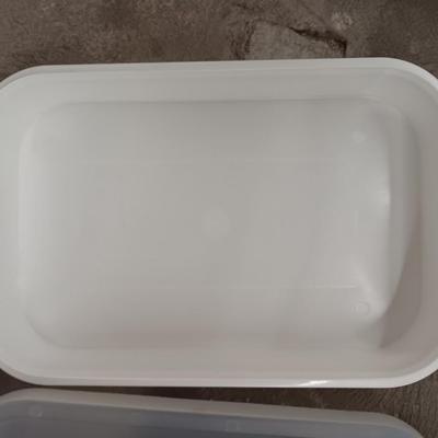 Plastic food storage with drawer rods for kitchen towels -pitchers - organizers and more