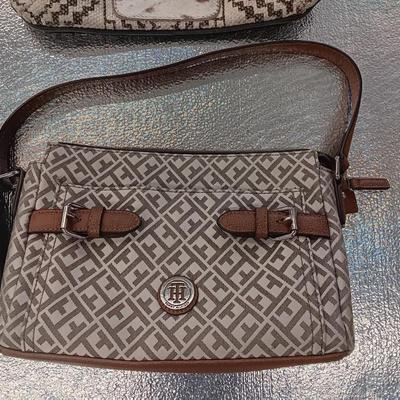 Four nice purses with shoulder straps
