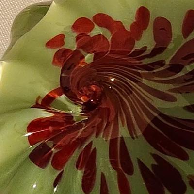 Signed Rollin Karg Glass Sculpture paperweight