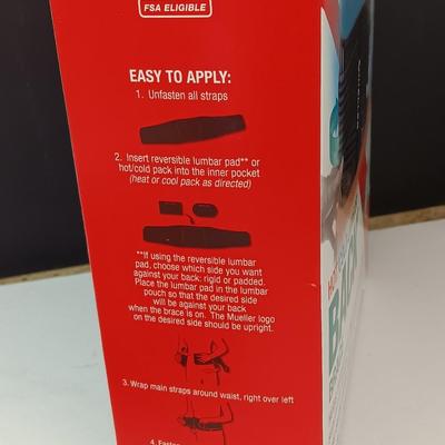 Safety First Ultrasonic humidifier with Muller hot/cold Lumbar back brace