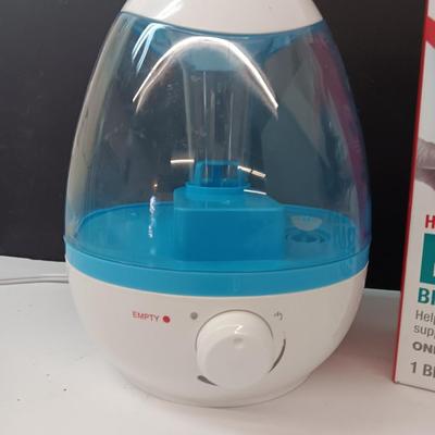 Safety First Ultrasonic humidifier with Muller hot/cold Lumbar back brace