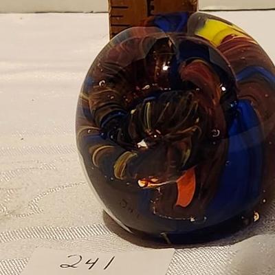 Signed Rollin Karg Glass Sculpture