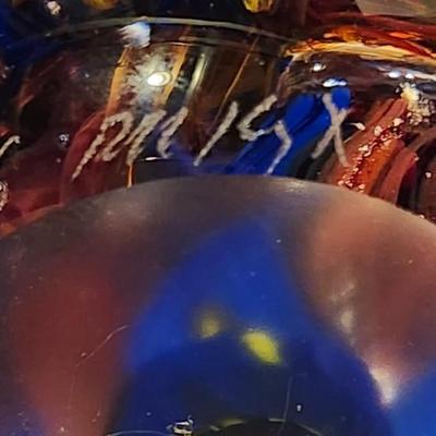 Signed Rollin Karg Glass Sculpture