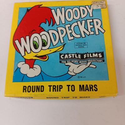 Two vintage reel camera films - Woody Woodpecker and Mighty Mouse