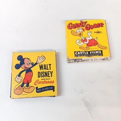 Two vintage camera films - Walt Disney Cartoons Mickey Mouse and Gandy Goose